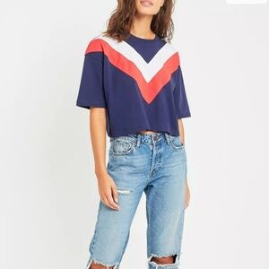 FLIRTITUDE Chevron Crop Top